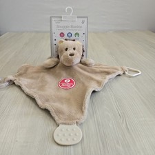 Modern Baby Security Blanket Lion Plush Lovey Teether Rattle New NWT