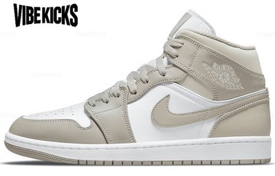 Air Jordan 1 Mid 'College Grey' 554724-082 Men New