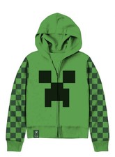 NWT Boys Licensed Minecraft Zip Up Hoodie, Size XS 4/5  