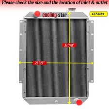 4-ROW RADIATOR FIT HITACHI EX100-2,EX100-3,EX100M-2,EX120-2,EX120-3,EX120K-2