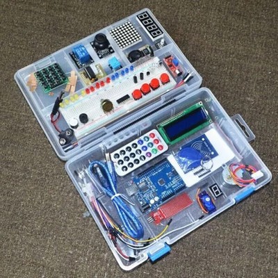 Upgraded RFID Starter Kit for Arduino UNO R3 with LCD, Sensors, Motor