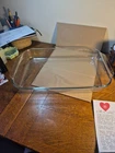 Vintage Pyrex 234-R Clear Glass 4 Qt. Casserole Dish Lasagna Pan 15"x10"x2"