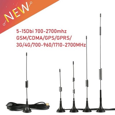 3G 4G LTE Antenna High Gain 5-15dBi SMA Male 3M Cable Signal Booster