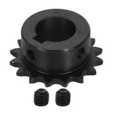 #25 Chain Roller Sprocket 15mm Bore 35.5mm OD, 16 Tooth with Set Screws