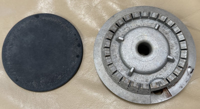 GE Range Burner Head & Cap 229C5326P002 Gray Gas Stove OEM Genuine 18K LARGE