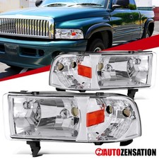 Headlights Fit 1994-2001 Dodge Ram 1500 2500 3500 Head Lamps Assembly Leftright