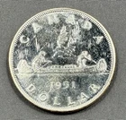 1951 Canada Silver Dollar $1 - Uncirculated