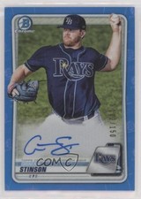 2020 Bowman Chrome Prospect Blue Refractor /150 Graeme Stinson #CPA-GST Auto 2f9