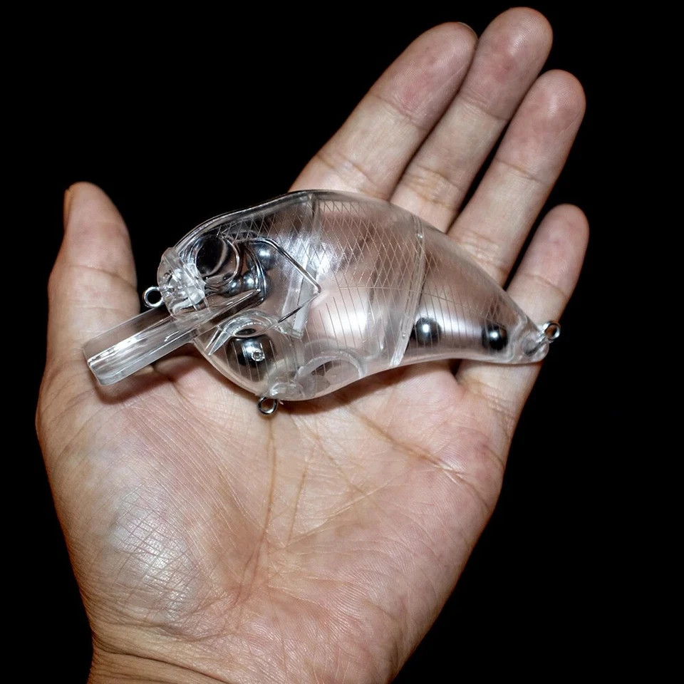 5 Stück große unlackierte Crankbait 9,5 cm 25,6 g Floating Blanks Wackel... - Bild 3 von 4