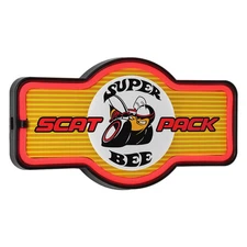 Dodge Super Bee LED Neon Light Sign Vintage-Inspired Garage Man Cave Wall Decor