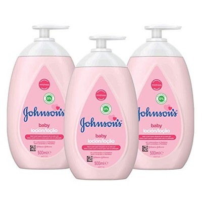 Johnson's Pink Baby Lotion With Pump 500ml - Pack of 3