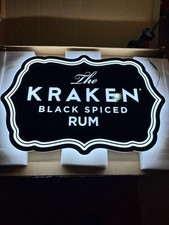 Kraken led rum light sign
