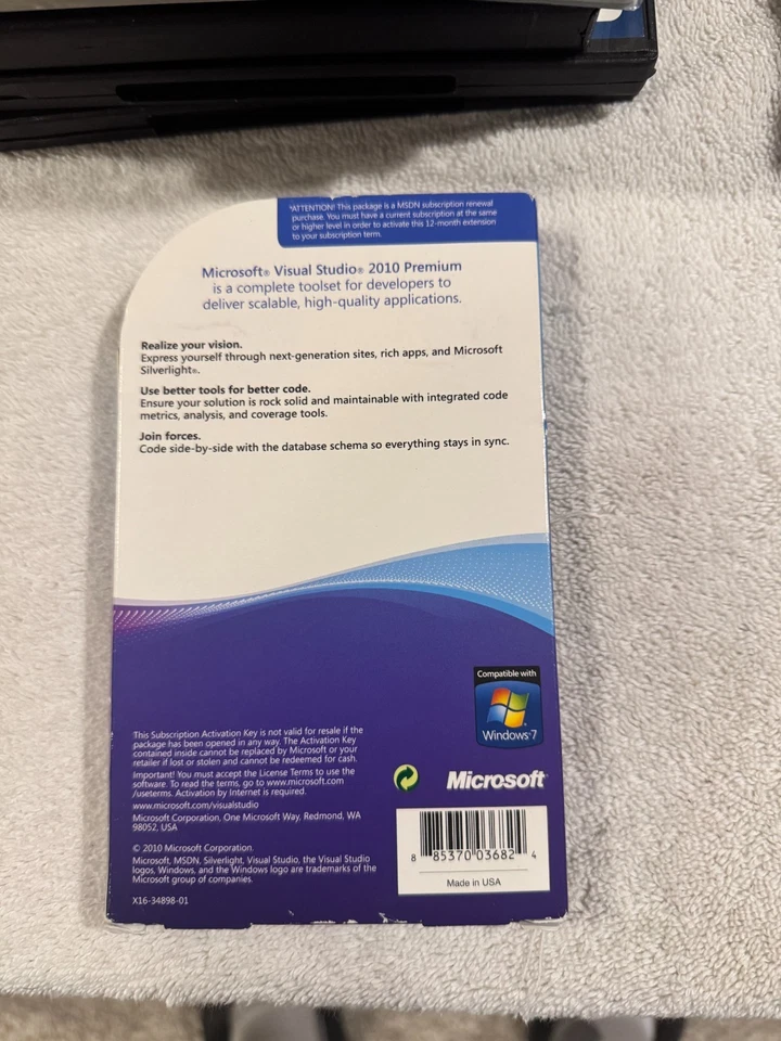 Microsoft Visual Studio 2010 Premium - No Disc!!!! - Image 2 of 2