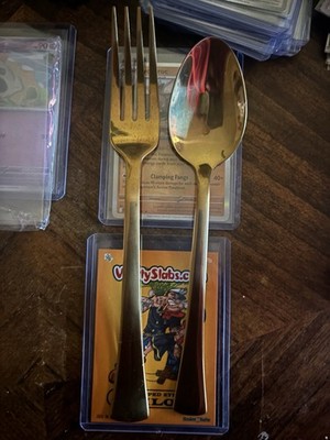 Studio Nova Gold Metal Dinner Fork and Spoon Set, 2-Piece Flatware