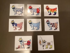 GOAT USA Vinyl Decal Stickers – Durable Logos for Laptop, Water Bottles, etc