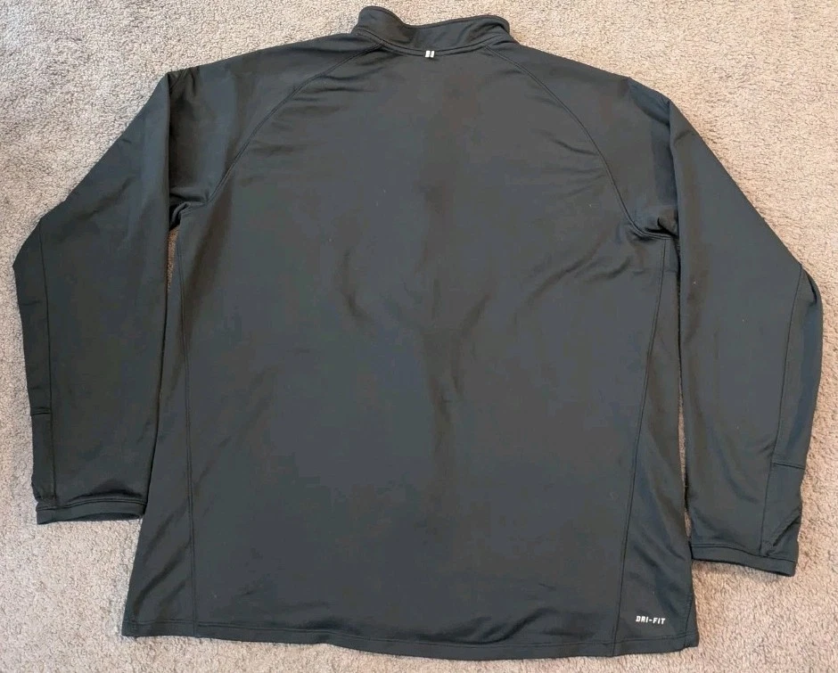 Chaqueta de correr Nike Therma Fit cremallera completa negra 683582-010 para hombre 2XL Foto 2 de 4