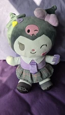Big School Kuromi Plush From Korea! wink comb clips bow tie rare! must have