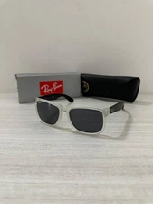 Ray-Ban Justin Color Mix Matte Transparent/Grey 54mm Sunglasses RB4165 651287