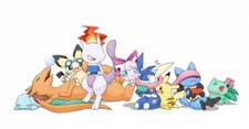 Pokemon anime pok mon red green ivysaur mewtwo Pad Gaming Mat Desk