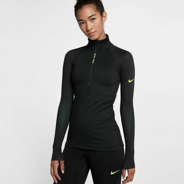 nike women's pro hyperwarm top
