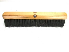 NOS! MAGNOLIA 18" FLOOR BRUSH BROWN POLY & BLACK PLASTIC 3" BRISTLES 