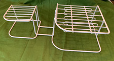 Vintage Pink Rubbermaid Coated Wire Dish Organizer Cup Mug Rack Plate Rack MCM