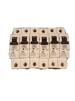 MK 6 AMP CURVE B 6 kA MCB SCHUTZSCHALTER SENTRY 5906s