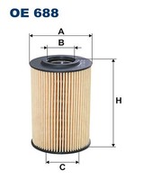 Filtron Oe 688 ÖLfilter FÜR Audi Gaz Multicar Seat Skoda Vw
