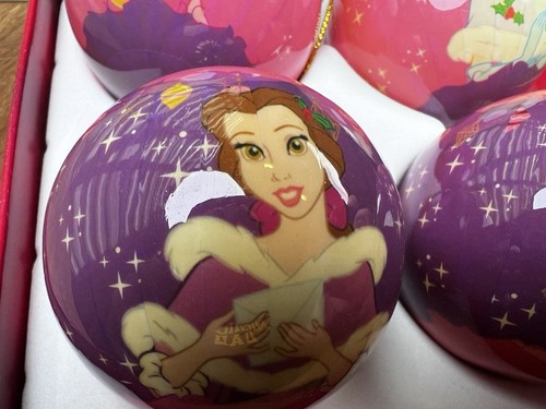 Disney Princess Christmas Ornament Set Cinderella Snow White Aurora Belle Kmart - Picture 2 of 16