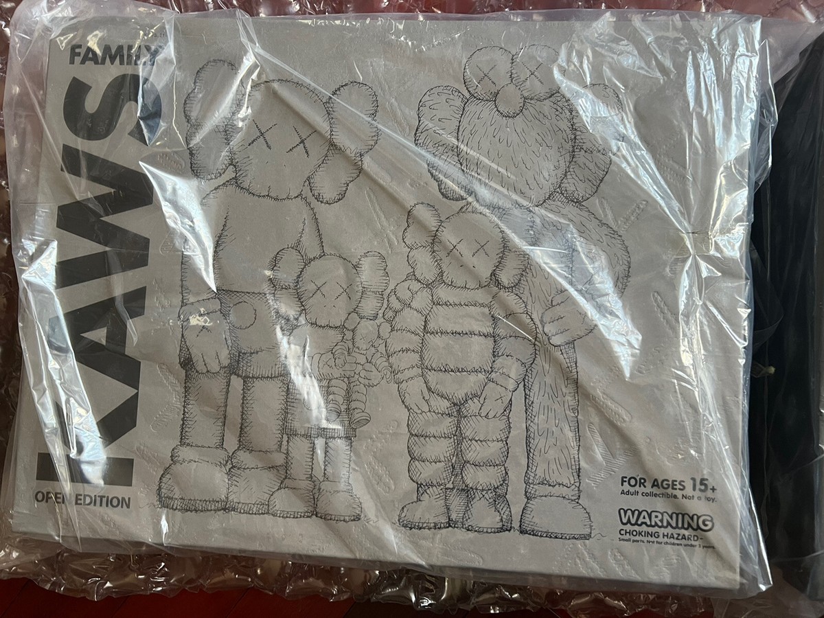 2021 Kaws Family Brown Black Complete Figure Set 100% Authentic