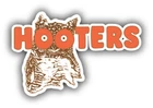 HOOTERS OLD DECAL STICKER 3M USA MADE TRUCK VEHICLE CAR RESTAURANT OWL BAR SEXY