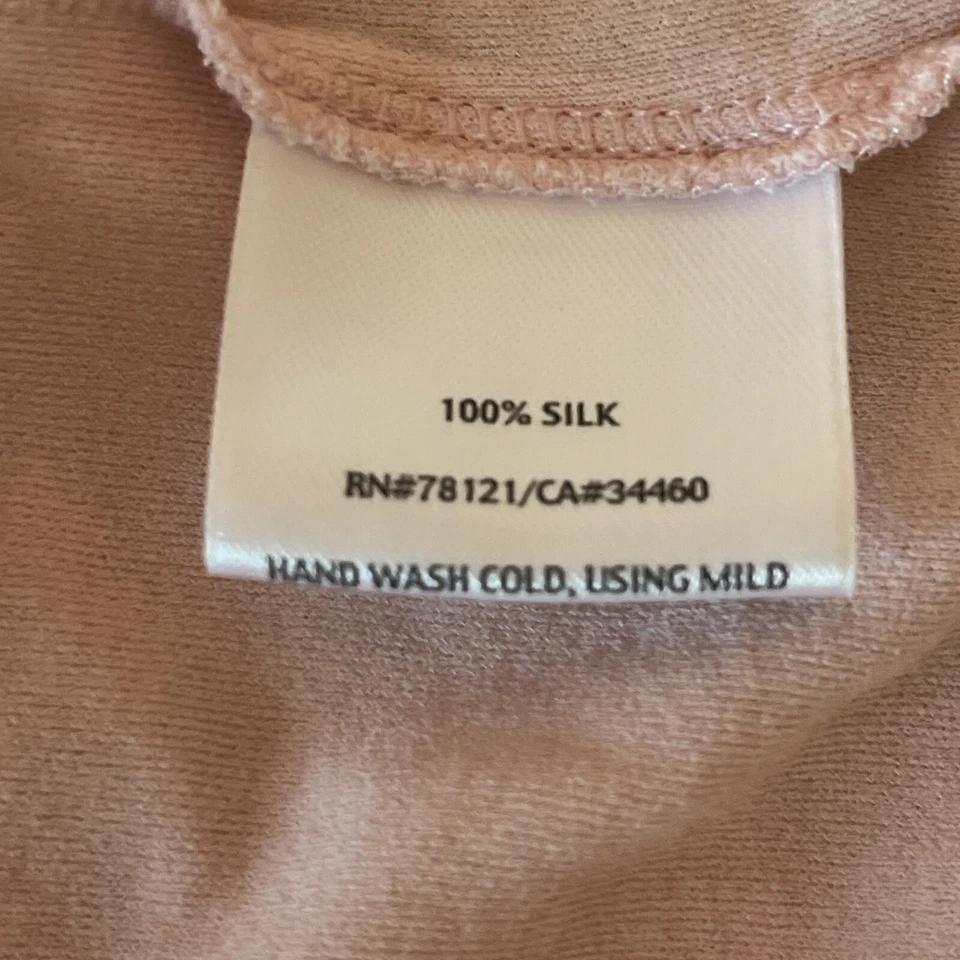 Blusa EILEEN FISHING 100% SEDA MANGA CURTA ELÁSTICA TAMANHO XL - Imagem 4 de 4