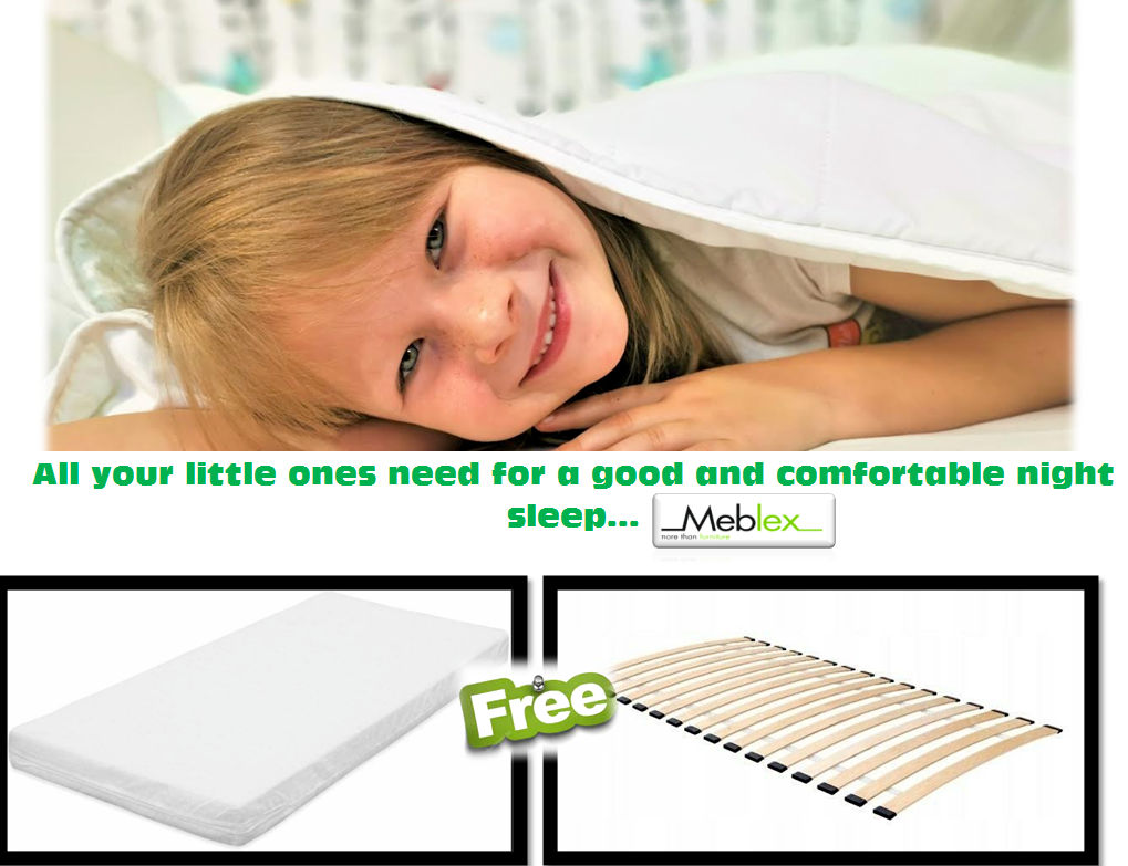 Toddler bed, Children bed, Kids bed, FREE MATTRESS, Size 160x80, 140x70