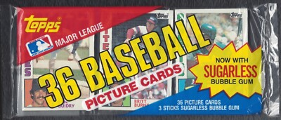 1984 Topps Unopened Sugarless Gum Rack Pack 36 Cards - Bruce Sutter & Ron Guidry