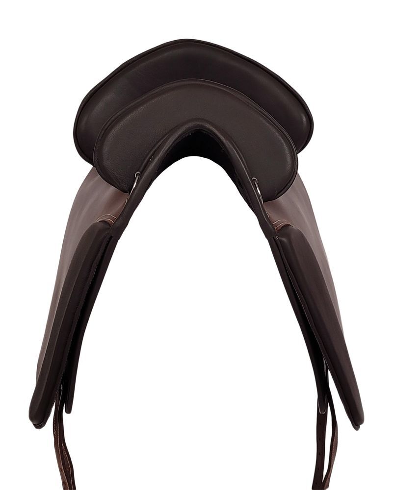 Easytrek Selle de dressage en cuir VSD sans arçon Flexi Tree, noir ou