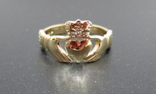 STUNNING 14K YG CLADDAGH RING SZ 6.75 3.91 grams  AI-1586 