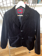The Children's Place Long Sleeve Notch Lapel Velvet Blazer Jacket Black Boy's 12