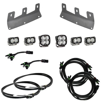 Baja Designs Squadron Spot/S2 Driving Fogs/Toggle/Brackets For 21+ Ford Bronco