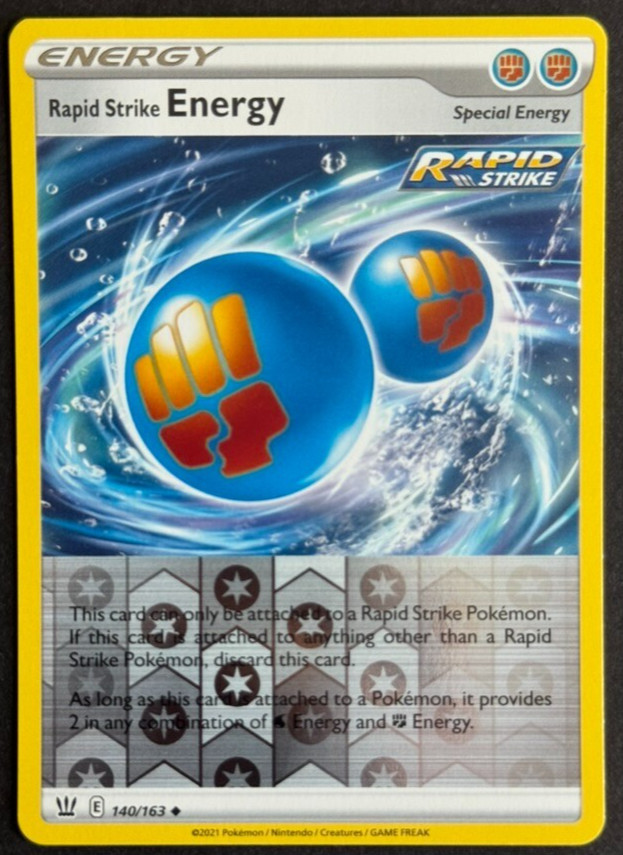 Rapid Strike Energy 140/163 - 2021 Pokemon TCG - Battle Styles Reverse Holo