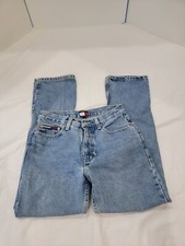 Tommy Hilfiger Jeans Boot Leg Straight Size 5/28 Women Jeans Vintage Flag