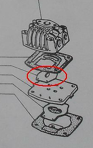 Válvula Sup Compresor Marelli Para Fiat 308 308L Dr Recambios 359350 - Imagen 3 de 3