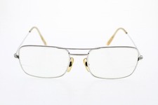 Morel 14K Gold Filled Eyeglasses Aviator Double Bridge Made France Metal 52/18