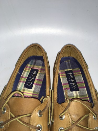 Sperry 9155240 AUTÉNTICOS ORIGINALES Zapatos de Barco Sahara Cuero Marrón 10 M Para Mujer’s - Imagen 9 de 11