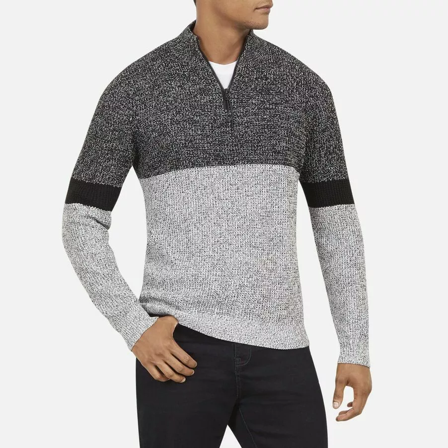 Kenneth Cole Men s Colorblocked 1 4 Zip Sweater Size XXL MSRP 79