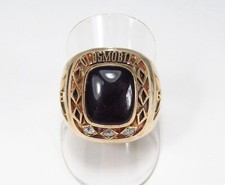 Vintage 1980s Oldsmobile Olds Auto 10K Gold Black Onyx Service Award Ring Sz 11