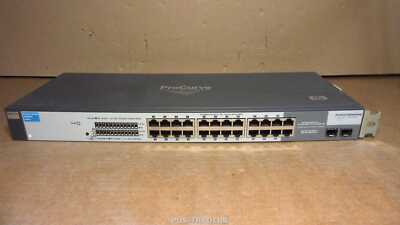 HP J9080A Procurve 1700-24 Fanless 24x 10/100 2x SFP Web Managed Switch + 1x EAR