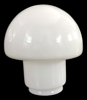 VTG Industrial Large Milk White Glass Globe Lamp Shade