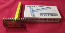 Vintage Unbranded Double Edge Safety Razor - NIB