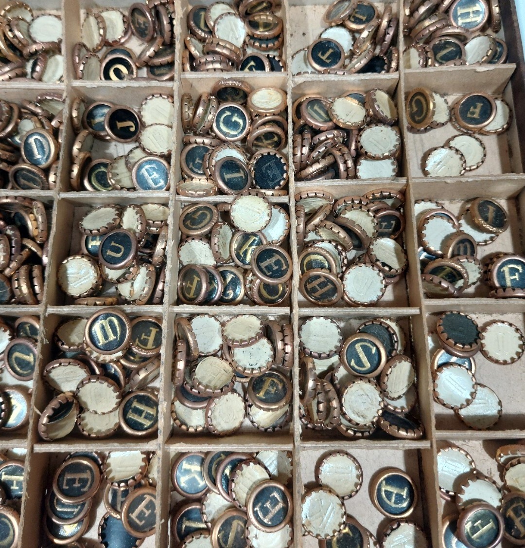 Rare 1950s Vintage Devon Leathercraft Shops Display Leather Initials