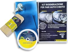 Kit rigenerazione fari opaco vecchi rinnova policarbonato faro turtle wax 3 m